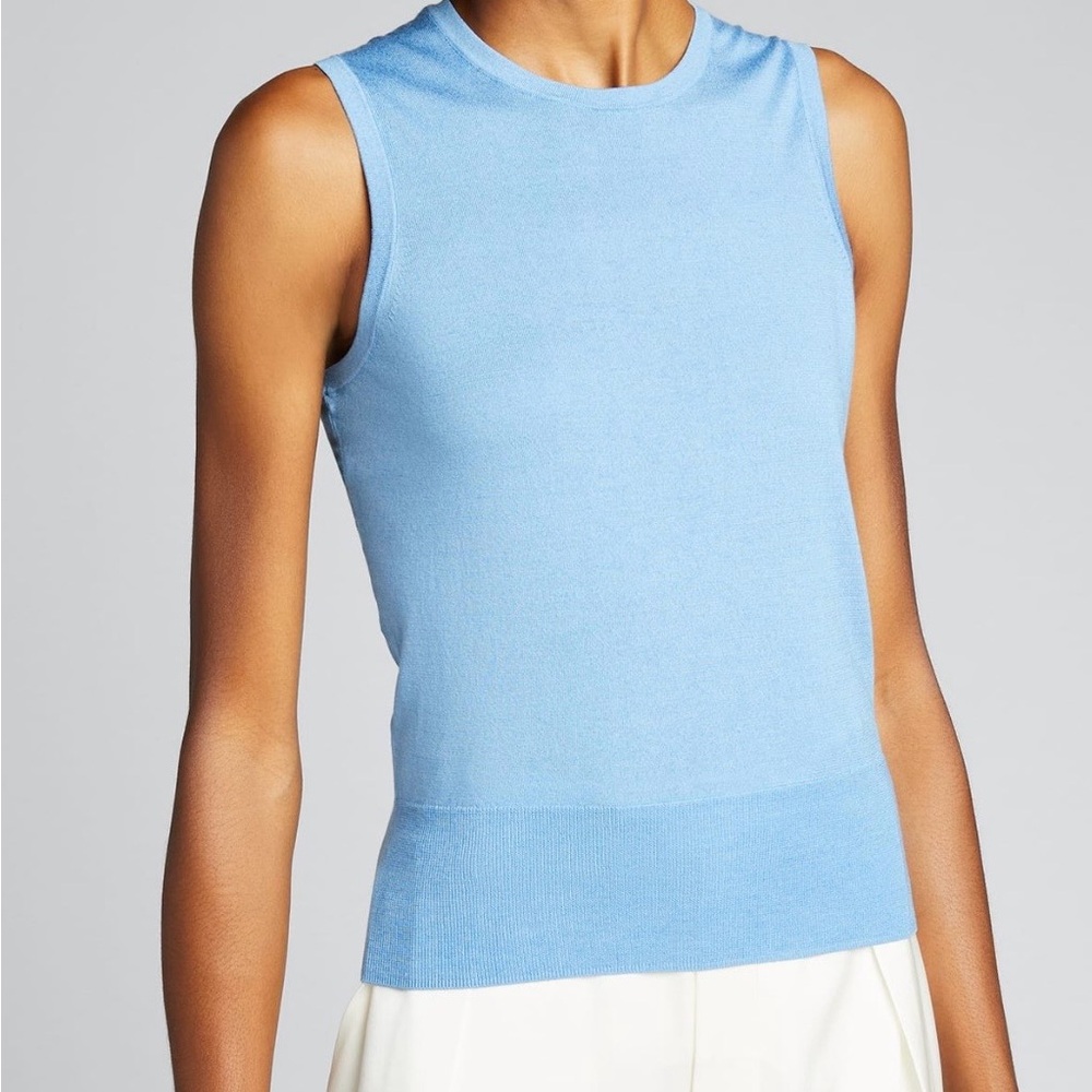 NWT Theory Twin Set Shell Periwinkle. Size Large